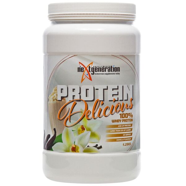 Protein Delicious Whey Protein Powder - Vanilla 1.25kg